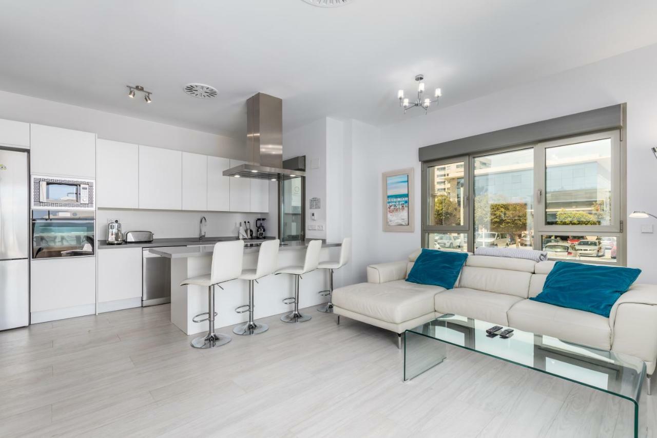 Luxury Beach Front Apartment With Pool Valencie Exteriér fotografie